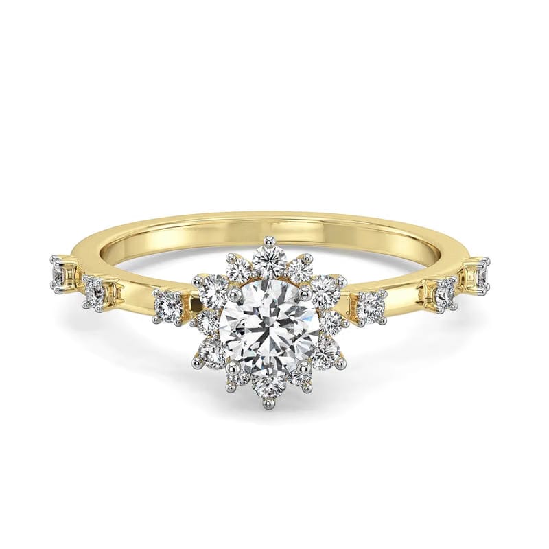 Daisy Dainty Lab Grown Diamond Ring