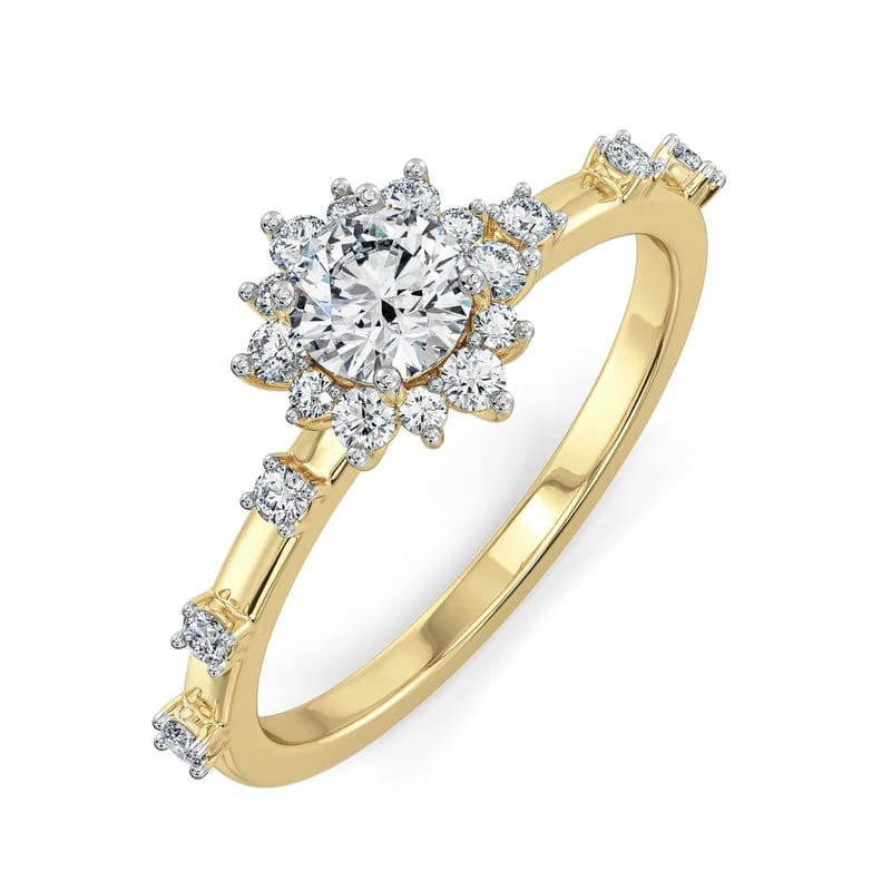 Daisy Dainty Lab Grown Diamond Ring
