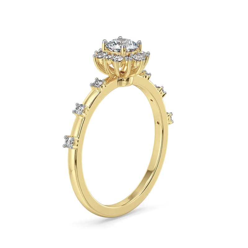 Daisy Dainty Lab Grown Diamond Ring