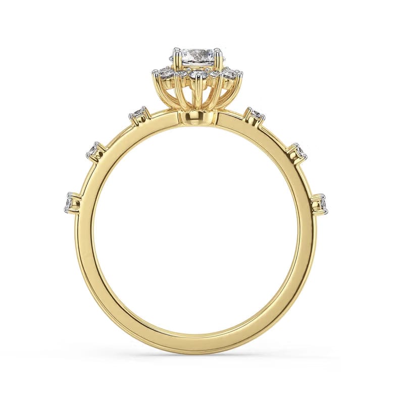 Daisy Dainty Lab Grown Diamond Ring