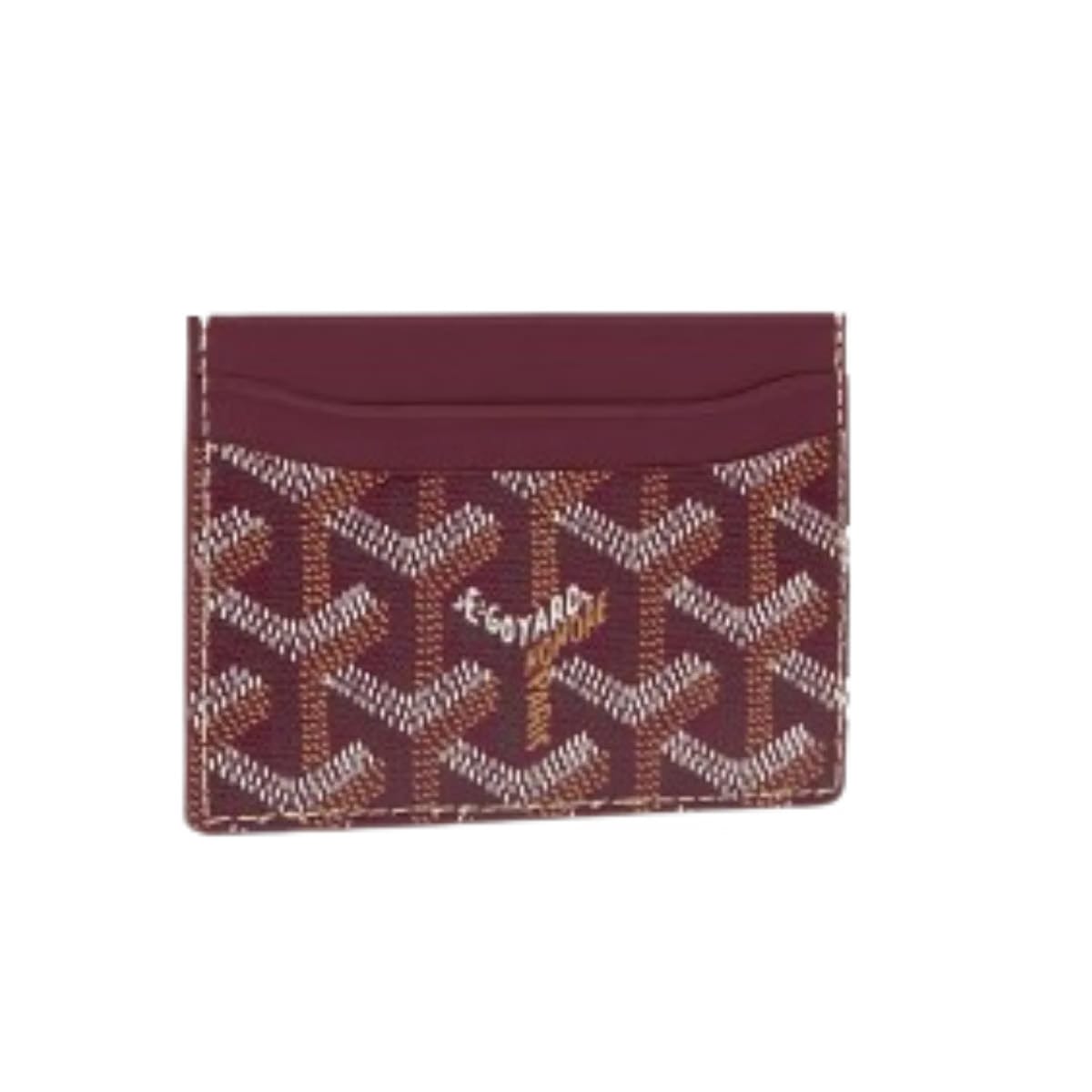 Goyard Saint-Sulpice Card Burgundy Wallet