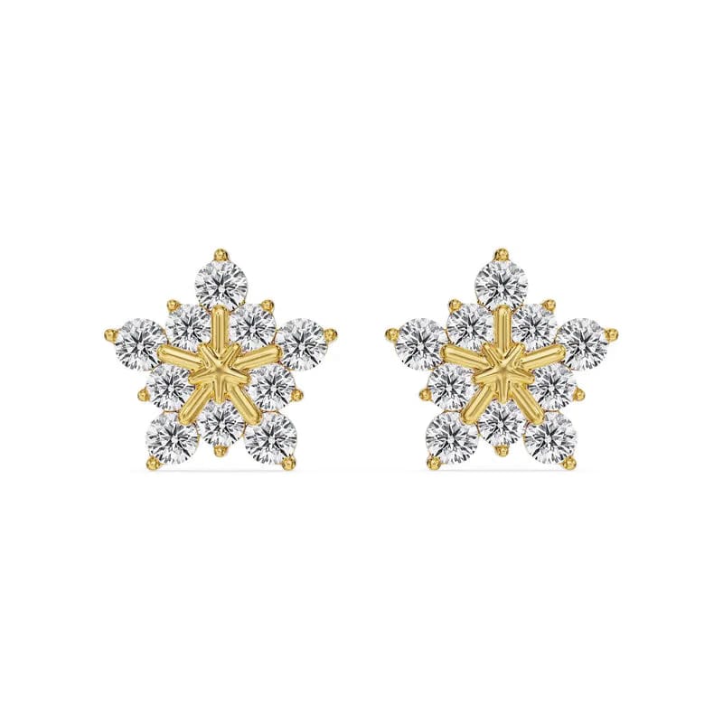 Daisy Drop Lab Grown Diamond Earring 9KT