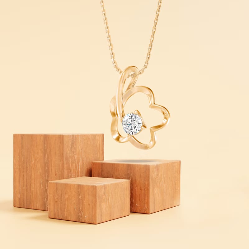 Daisy Lab Grown Diamond Pendant