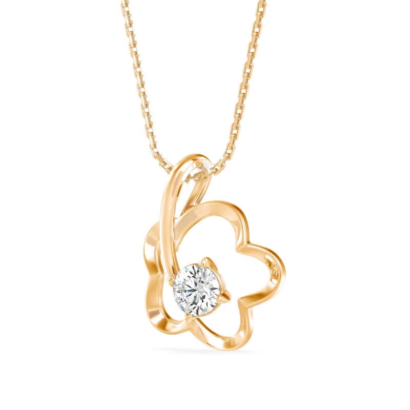 Daisy Lab Grown Diamond Pendant 9KT