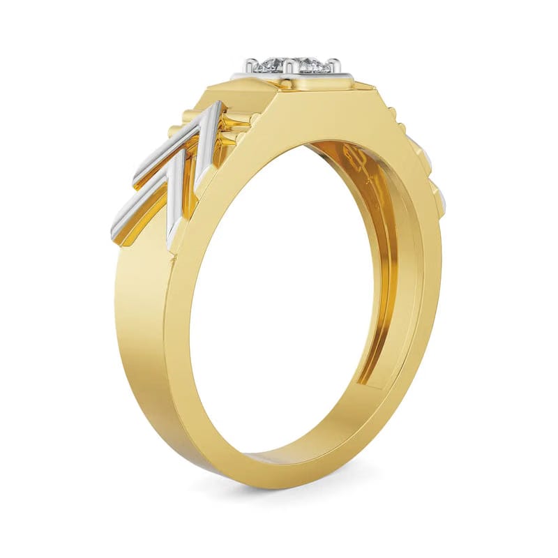 Dazzling Artistic Lab Grown Diamond Ring for Men