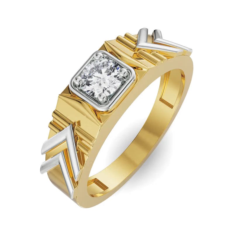 Dazzling Artistic Lab Grown Diamond Ring for Men 9KT