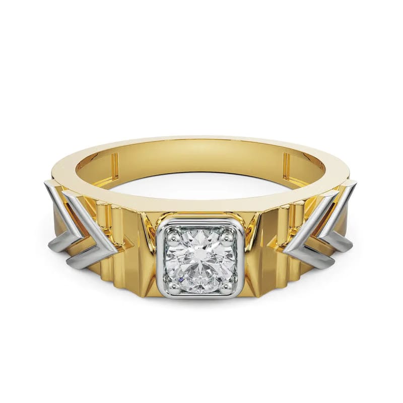 Dazzling Artistic Lab Grown Diamond Ring for Men 9KT