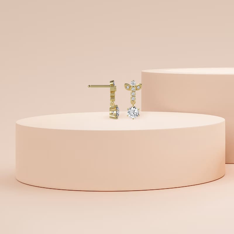 Dazzling Descent Lab Grown Diamond Earrings