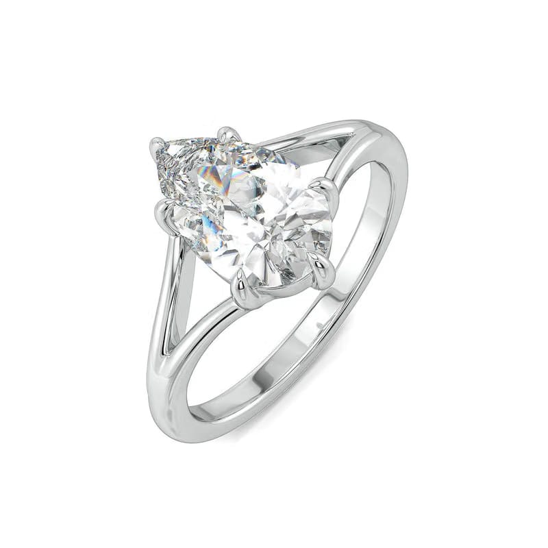 Dazzling Dewdrop Lab Grown Diamond Ring