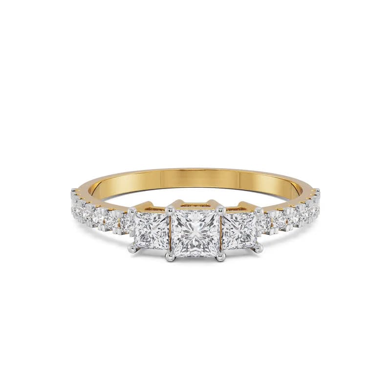 Dazzling Trinity Lab Grown Diamond Ring