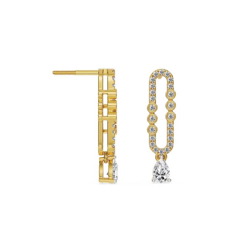 Dew Drop Lab Grown Diamond Earrings 9KT