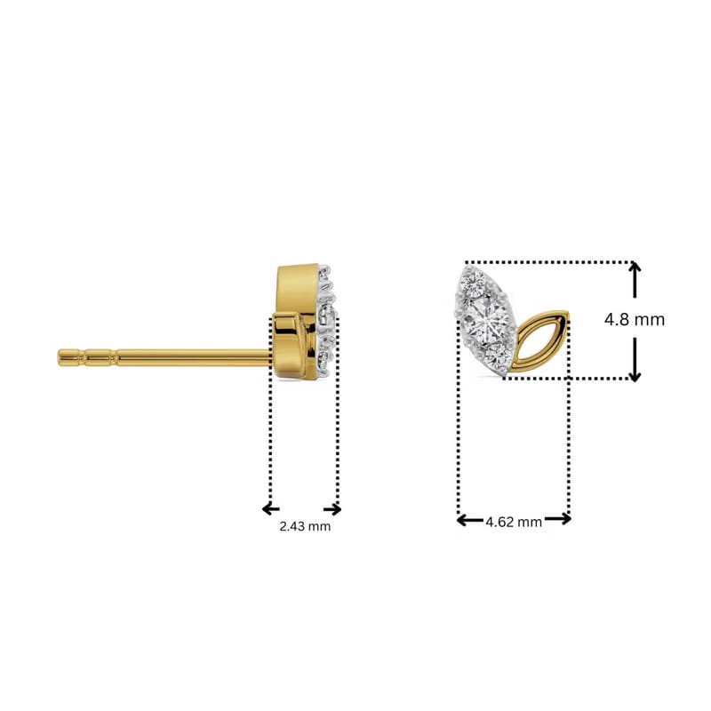 Duo Marquise Lab Grown Diamond Studs