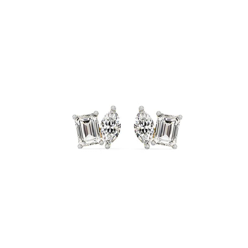 Duo Solitaire Lab Grown Diamond Studs