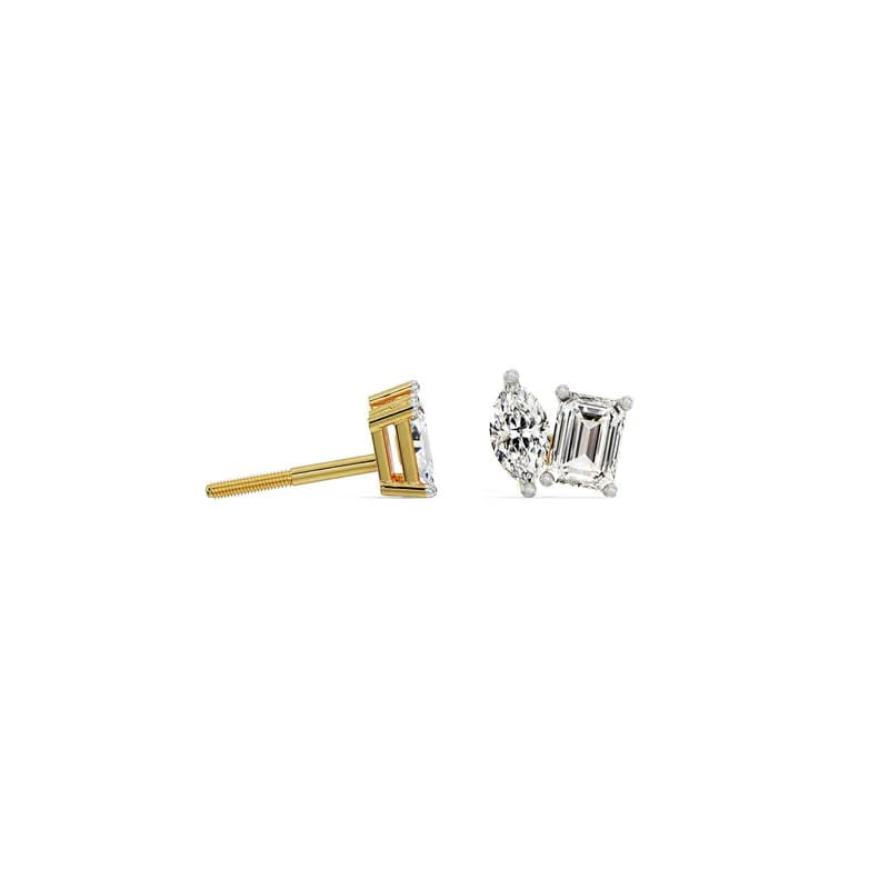 Duo Solitaire Lab Grown Diamond Studs
