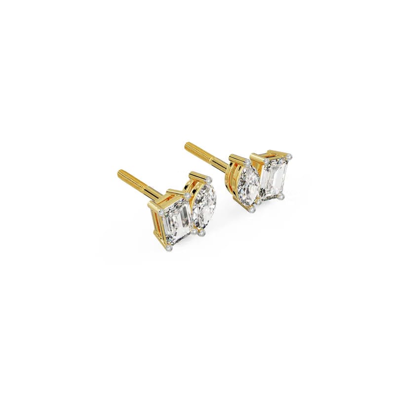 Duo Solitaire Lab Grown Diamond Studs