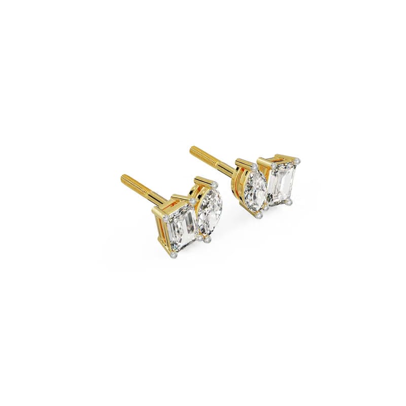 Duo Solitaire Lab Grown Diamond Studs_in-stock