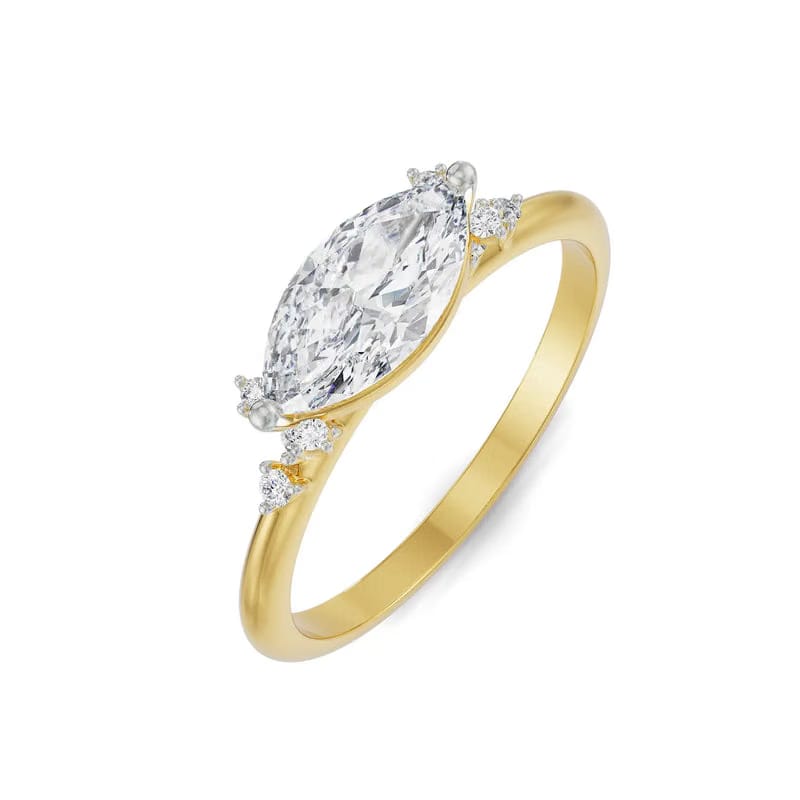 East West Diamond Ring