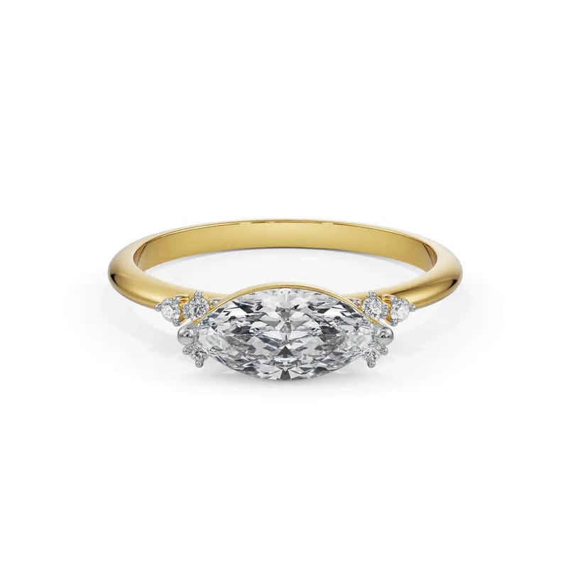 East West Diamond Ring 9KT