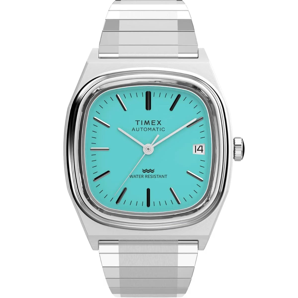 Timex Q Square 34mm Blue Dial Automatic Men's Watch (TW2Y07300UJ)