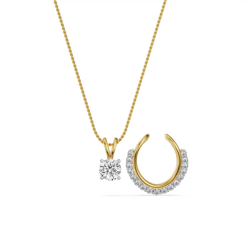 Elara V Lab Grown Diamond Pendant