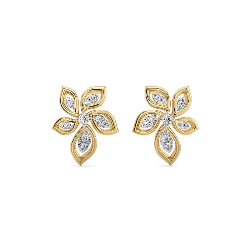 Elegant Flora Lab Grown Diamond Earrings