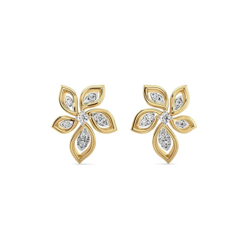 Elegant Flora Lab Grown Diamond Earrings_in-stock
