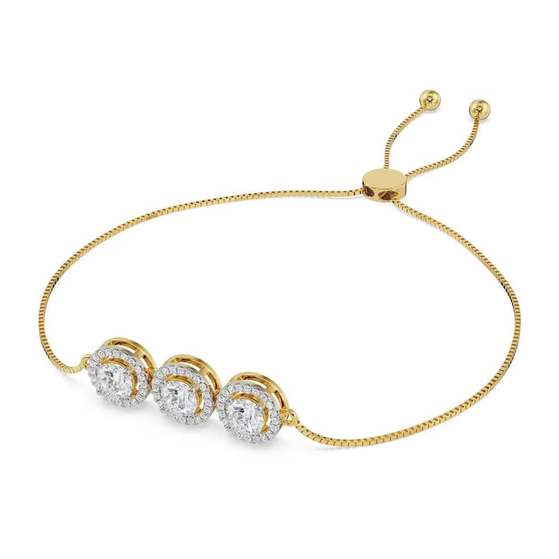 Elegant Trio Lab Grown Diamond Bracelet
