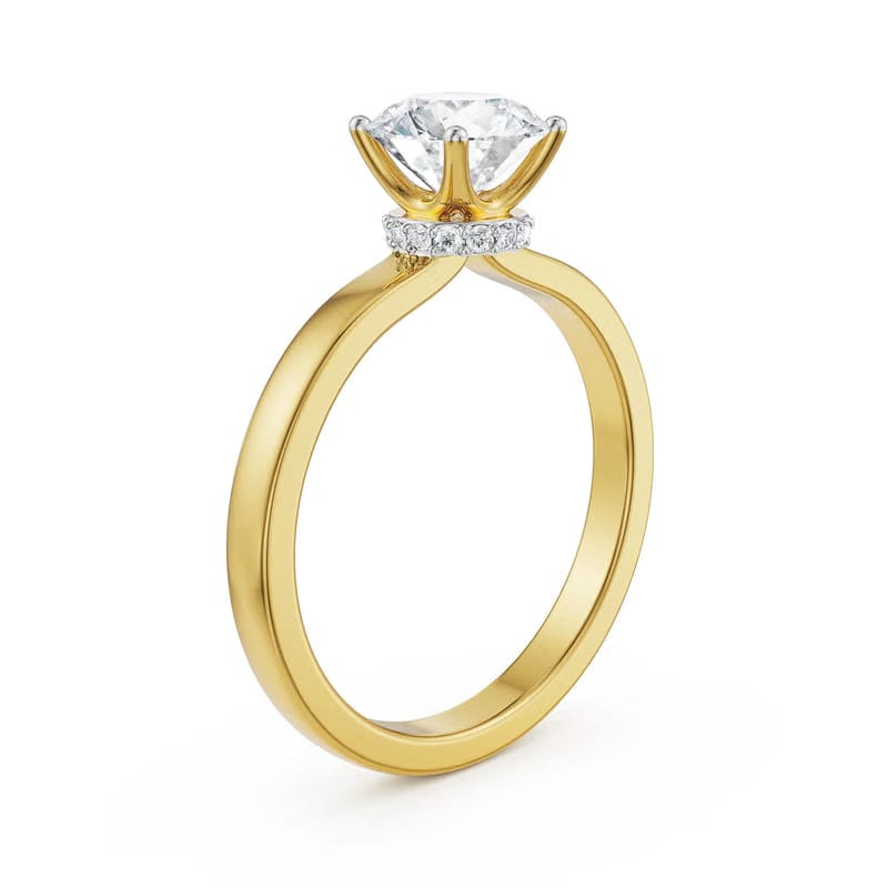 Elle Lab Grown Diamond Solitaire Ring