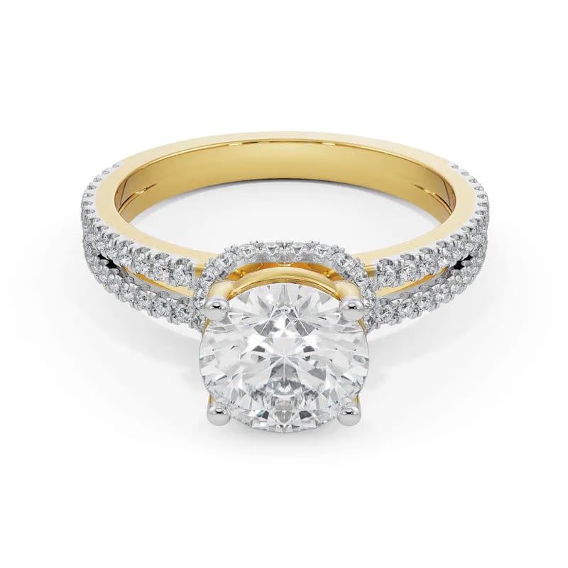 Elsie Round Lab Diamond Engagement Ring