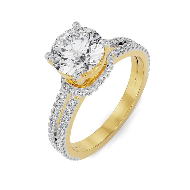 Elsie Round Lab Diamond Engagement Ring 9KT