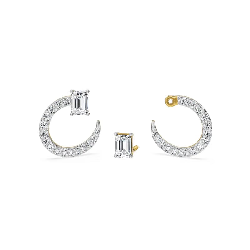 Emerald Bliss Lab Grown Diamond Hoops