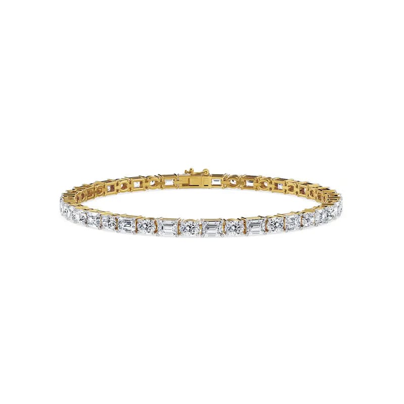 Emerald Crown Lab Grown Diamond Tennis Bracelet