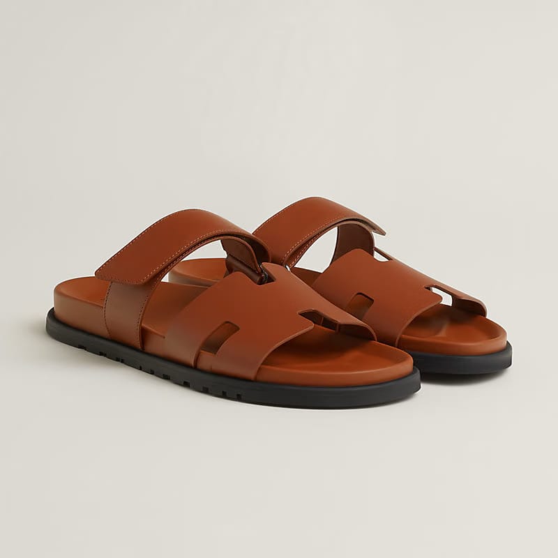 Hermes Chypre sandal (marron doré)