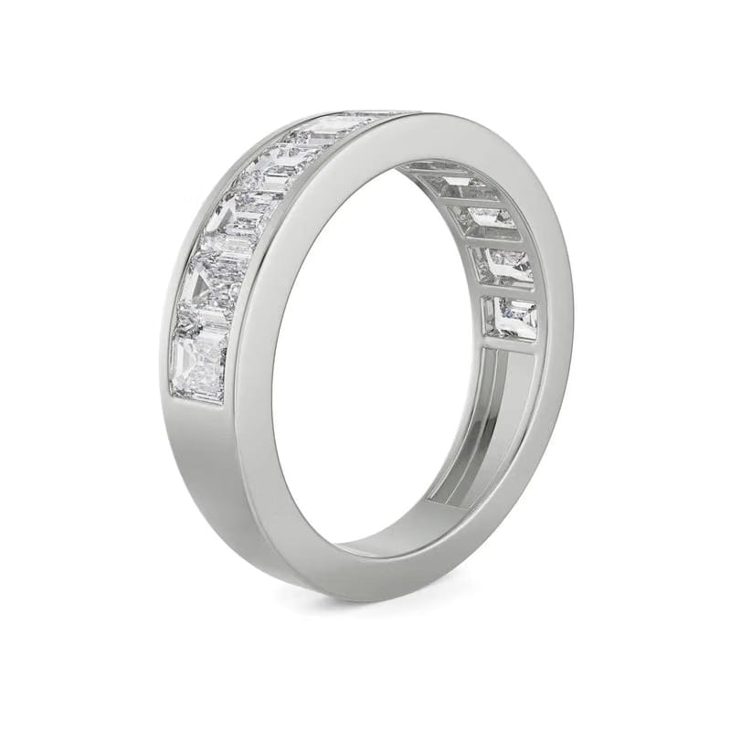 Emerald Eternity Lab Grown Diamond Band