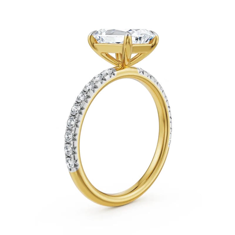Emerald Excellence Lab Grown Diamond Ring 9KT