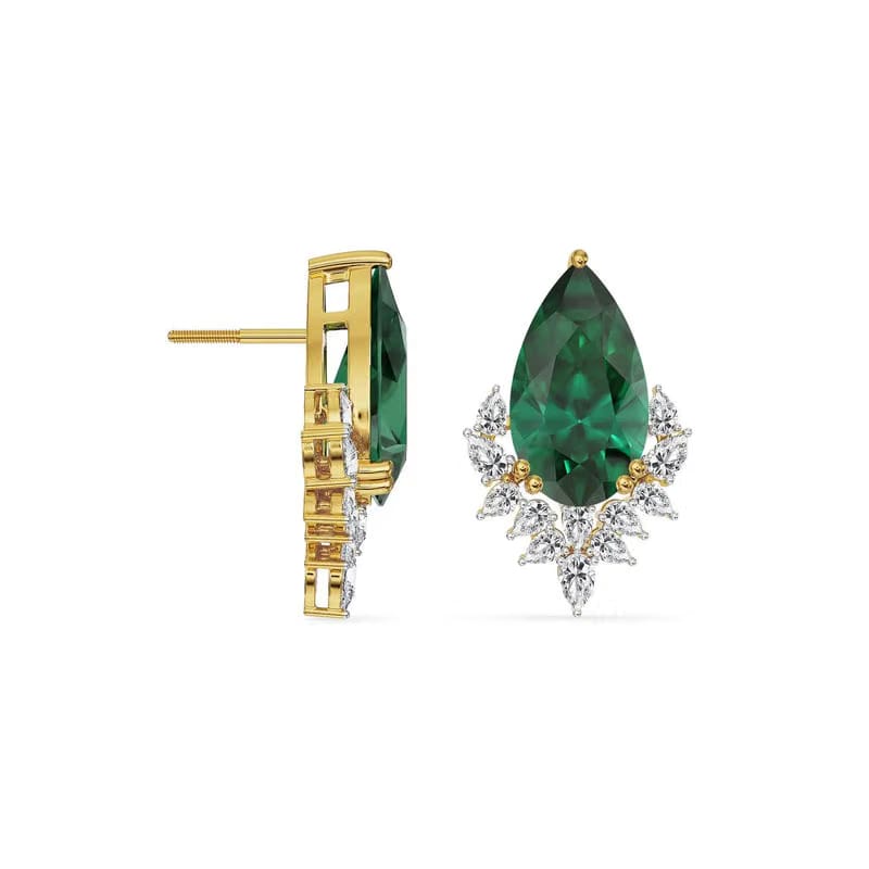 Emerald Grace Lab Grown Diamond Necklace Set