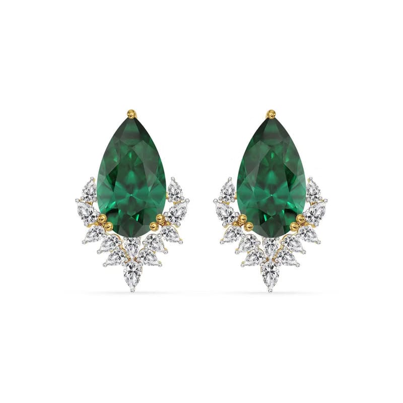 Emerald Grace Lab Grown Diamond Necklace Set