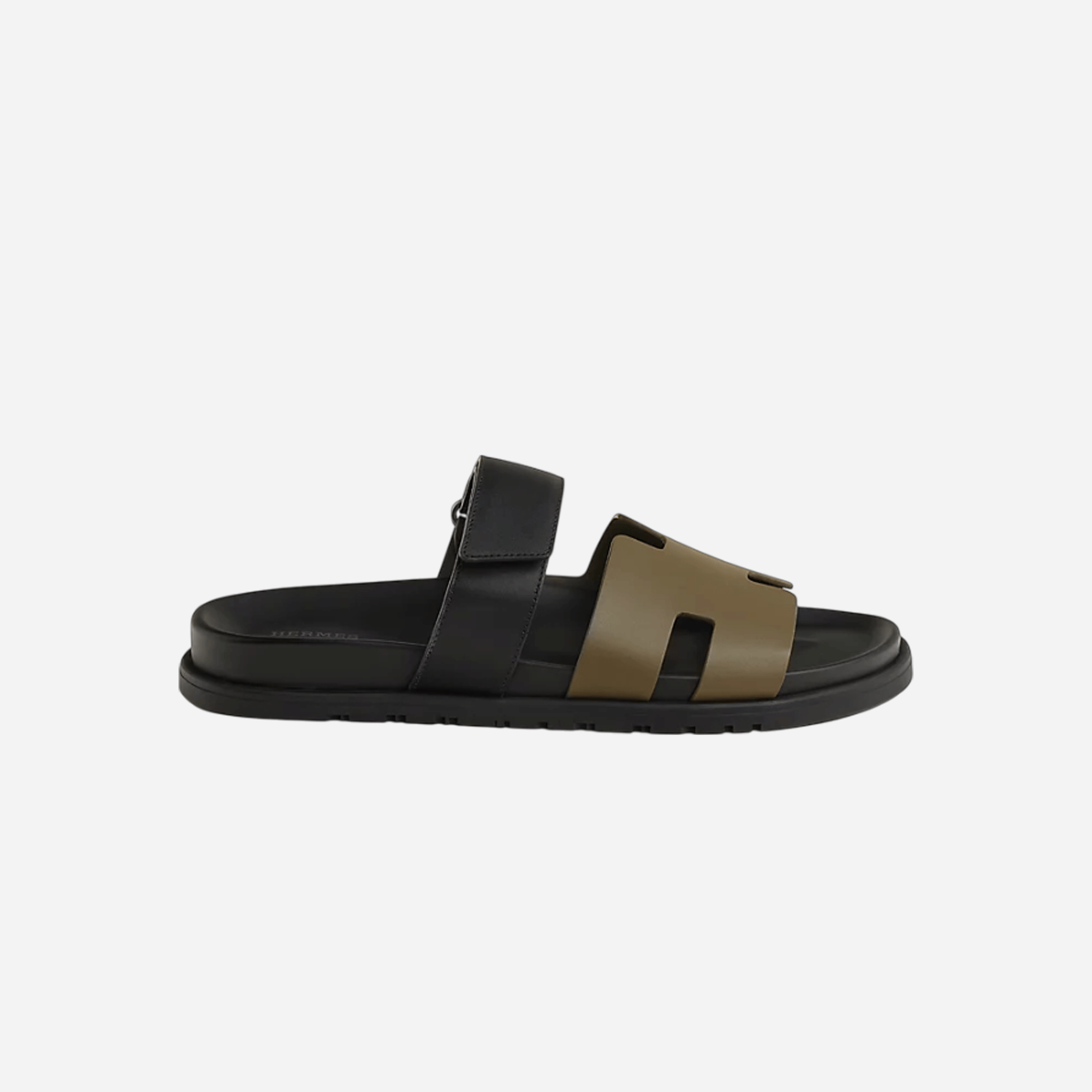Hermes Chypre sandal (vert toundra / noir)