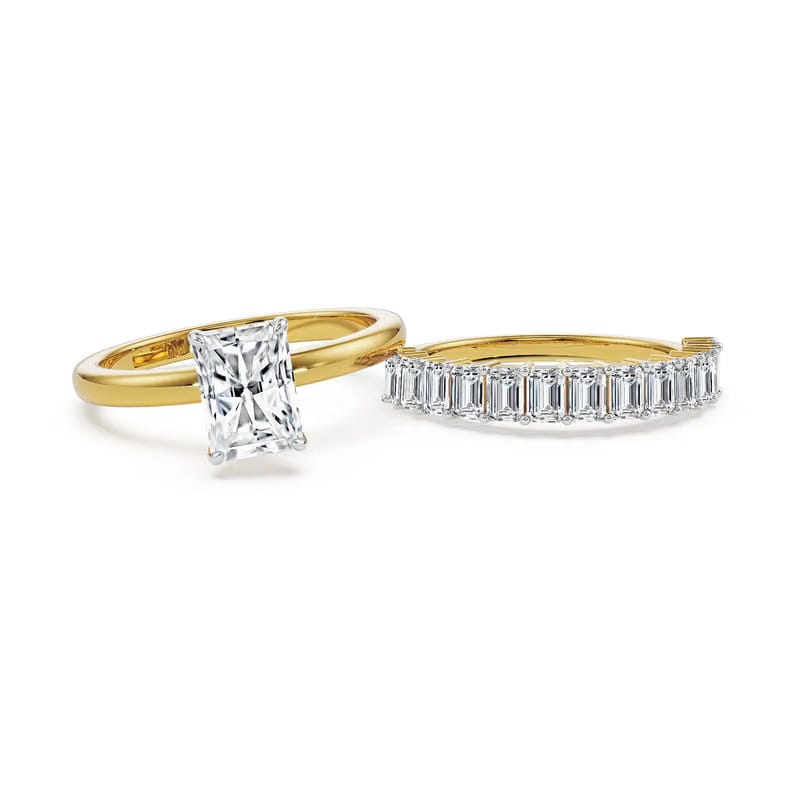 Emerald Radiance Lab Grown Diamond Stackable Ring