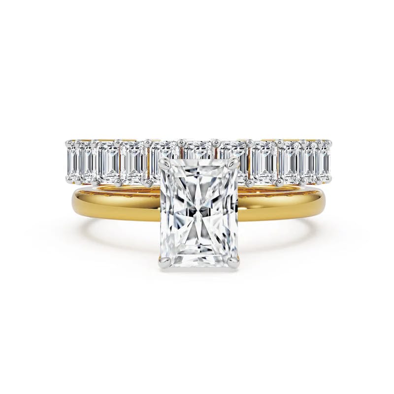 Emerald Radiance Lab Grown Diamond Stackable Ring