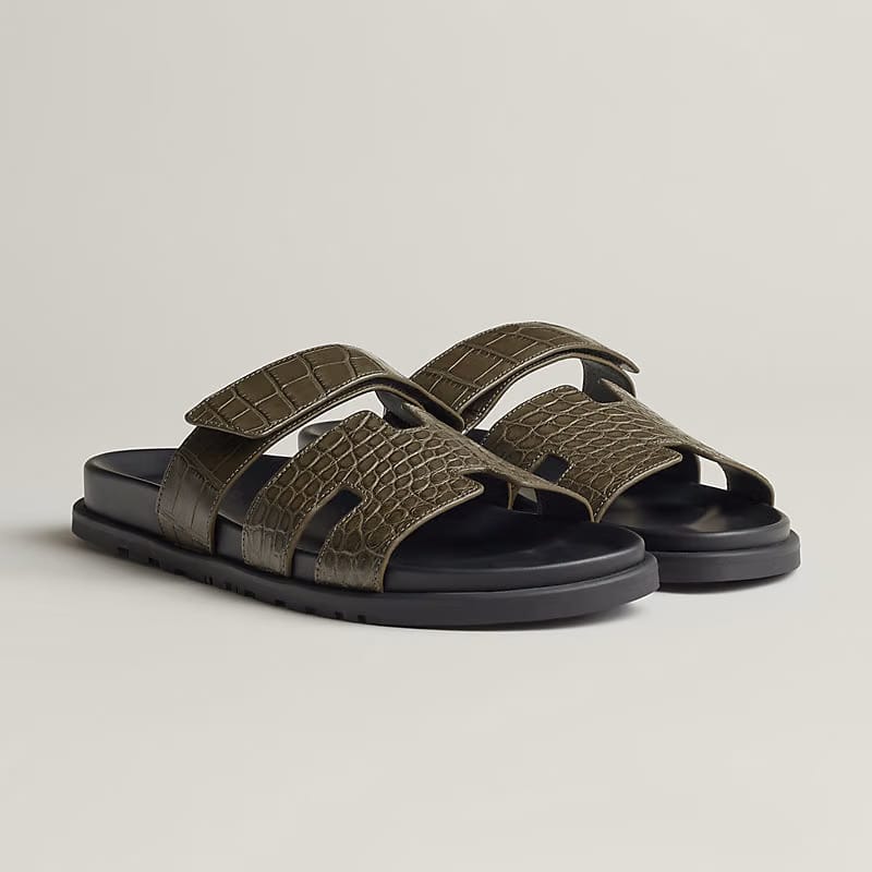 Hermes Chypre sandal (vert toundra)