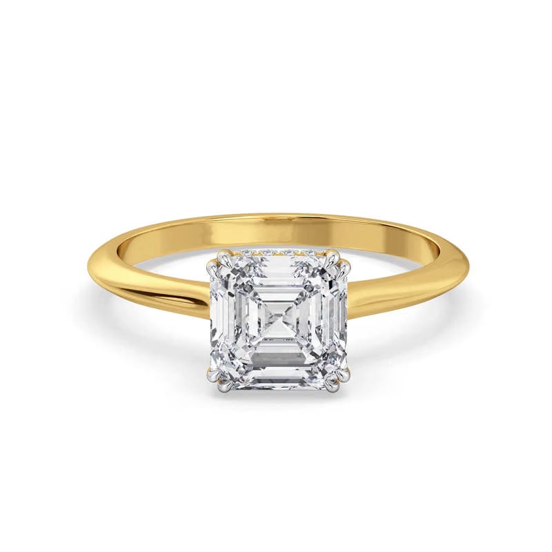Emerald Square Lab Diamond Ring