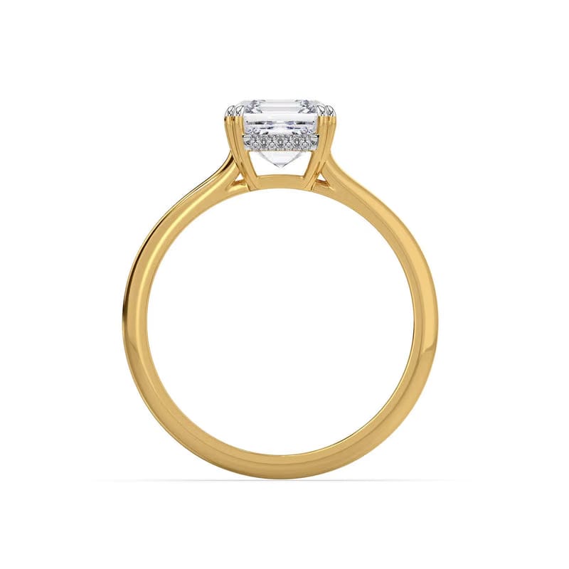 Emerald Square Lab Diamond Ring