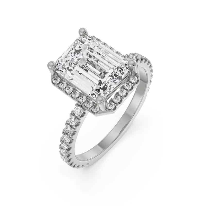 Emerald Symphony Lab Grown Diamond Ring