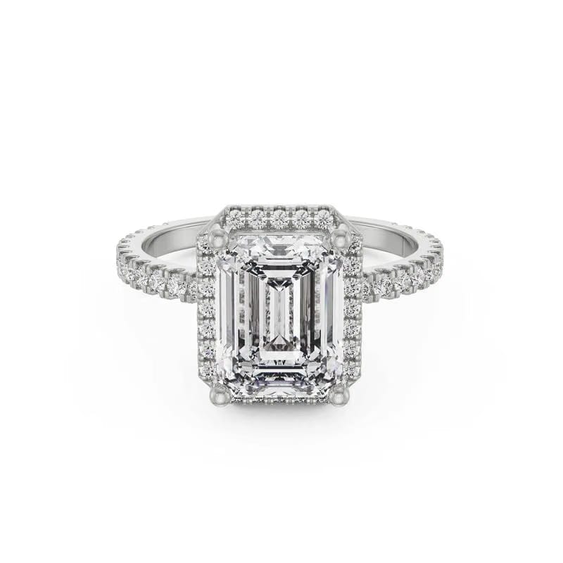 Emerald Symphony Lab Grown Diamond Ring 9KT