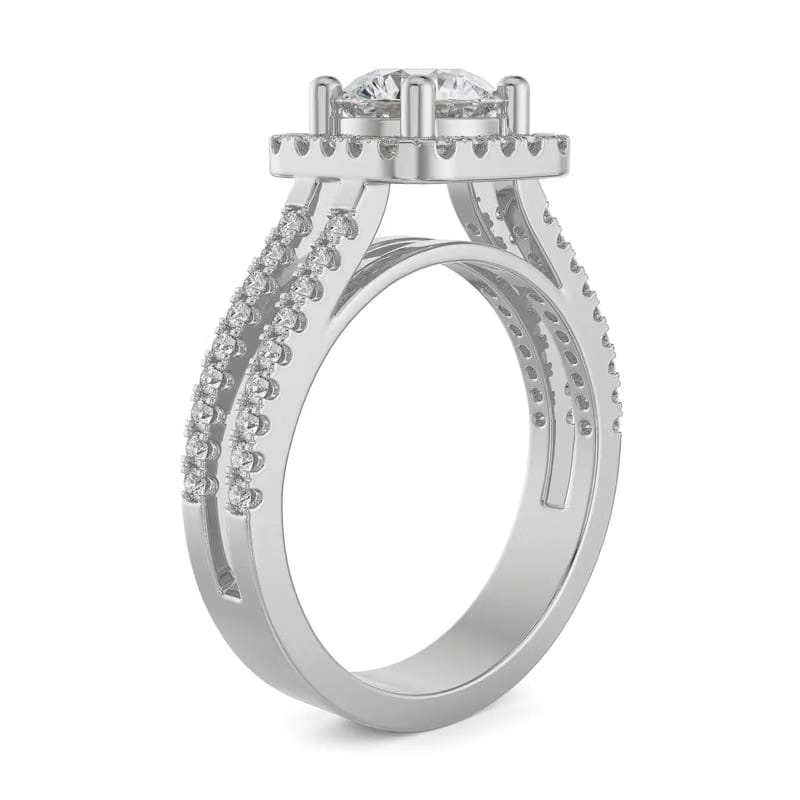 Emma Halo Round Lab Grown Diamond Ring 9KT