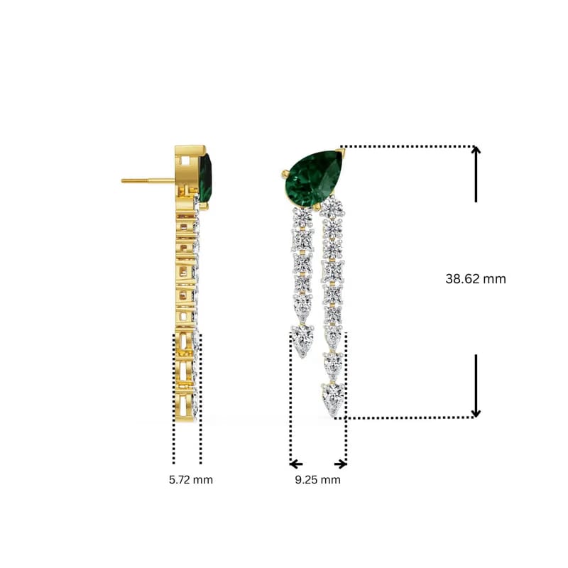 Empress Dewdrop Lab Grown Diamond Earrings_in_stock