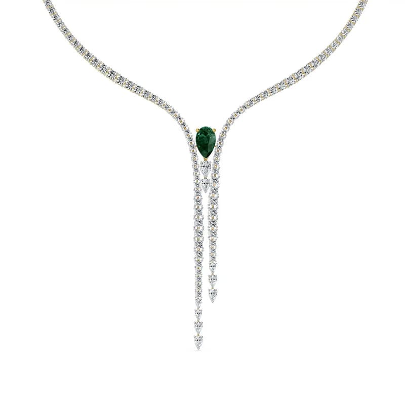 Empress Dewdrop Lab Grown Diamond Necklace_in_stock