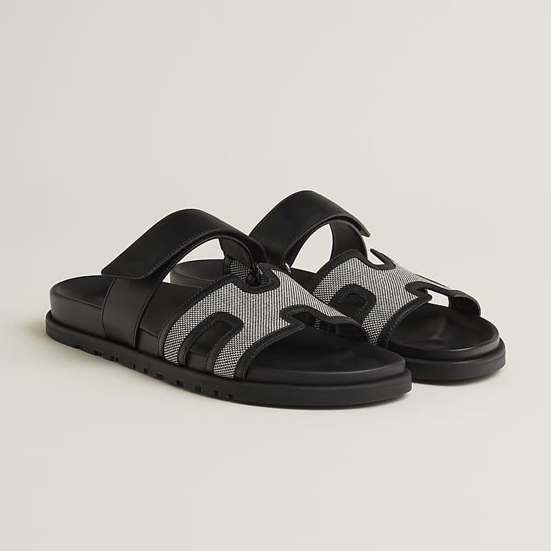 Hermes Chypre sandal (prunoir / noir)