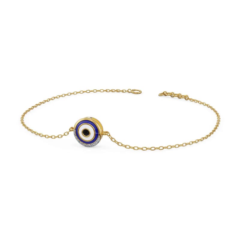 Enchanted Evil Eye Lab Diamond Bracelet 9KT